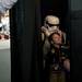 Felix Ream, two, gets his picture taken with a storm trooper in a photo booth at the Ann Arbor District Library on Saturday. Daniel Brenner I AnnArbor.com